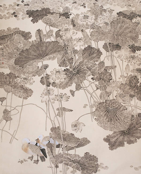 贾广健鸿儒之约全国南北花鸟画名家邀请展美术家书法家艺术网